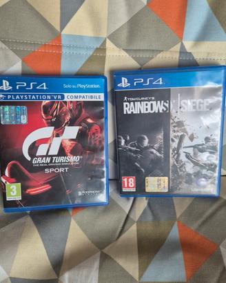 Giochi PS4: Gran Turismo Sport + Clancy's  Rainbow