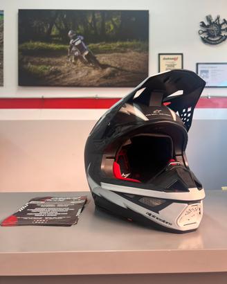 Casco moto ALPINESTARS SM10 AMPRESS in carbonio