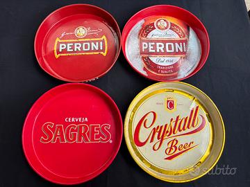 Vassoi birra vintage vari