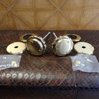 SET 2 POMOLI in ottone per portone