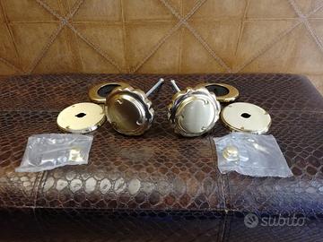SET 2 POMOLI in ottone per portone