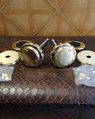SET 2 POMOLI in ottone per portone