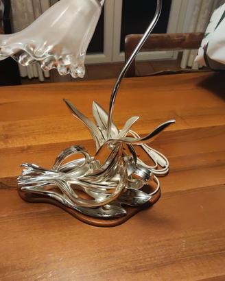 Lampada placcata argento