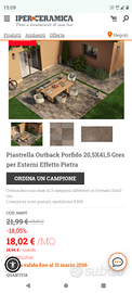 Piastrelle effetto pietra 3 mq,e bianche 7 mq