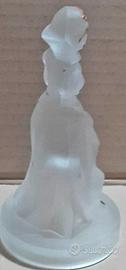 Statuina Biancaneve Walt Disney Vetro Satinato