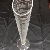 Vaso vetro firmato. Sottsass