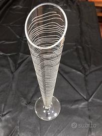 Vaso vetro firmato. Sottsass