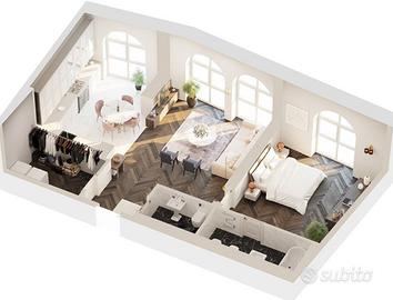 2Locali a Carate Brianza libero subito-posto auto