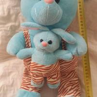 Peluche coniglietto azzurro