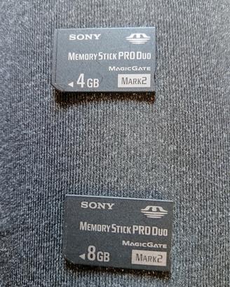 Memory Stick 4 + 8 gb