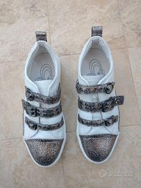 Scarpe Cafe' Noir SNEAKERS MULTIFIBBIE IN VITELLO