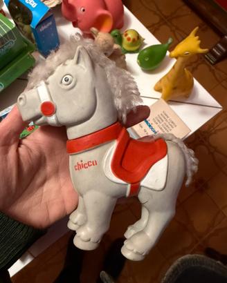 Cavallo chicco in gomma vintage