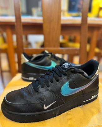 Nike AF1 Low "Black Wolf Grey Metallic Silver"