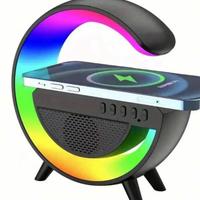 Lampada-caricatore wireless 3in1 - NERO