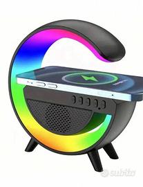 Lampada-caricatore wireless 3in1 - NERO