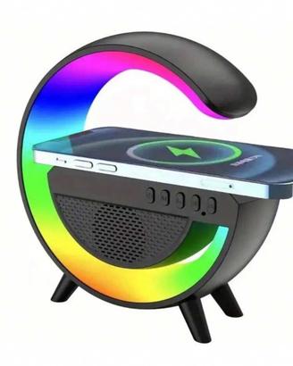 Lampada-caricatore wireless 3in1 - NERO