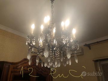 Lampadario vintage 12 luci