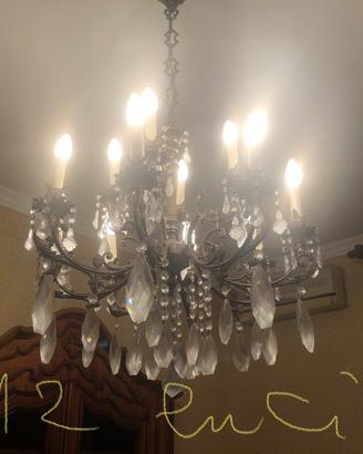 Lampadario vintage 12 luci