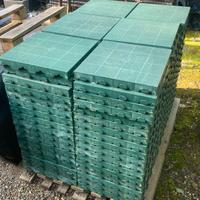 piastrelle/pavimento in plastica verde