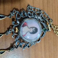 Collana vintage ciondolo orologio