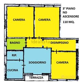 Appartamento 120mq zona Sacro cuore