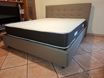 LETTO MATRIMONIALE CONTENITORE CON MATERASSO 