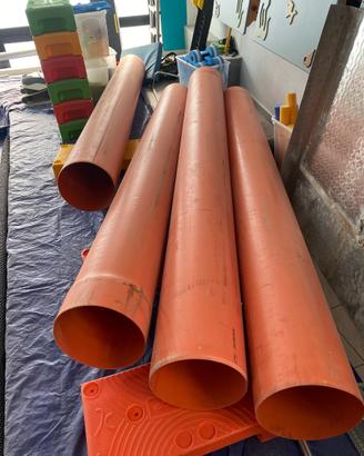 Tubi pvc rosso da 315 mm - totale 12 mt