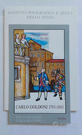 Foglio erinnofilo "Carlo Goldoni 1793-1993"