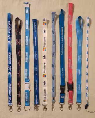 🔑 Set 10 Lanyard & Portachiavi Promozionali
