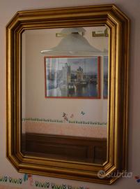 Specchio vintage molato con cornice