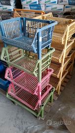 CESTI IMPILABILI E CESTINI IN PLASTICA SOVRAPPONIB