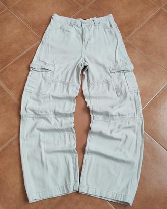 Pantalone cargo beige chiaro 