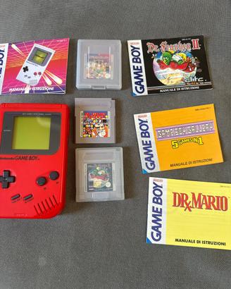 Game boy classic DMG rosso