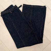 Jeans Zara color blu donna con cintura