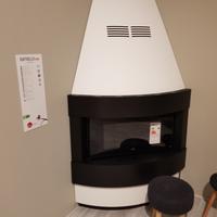 Stufa pellet ventilata 12kw raffaello giotto fiera
