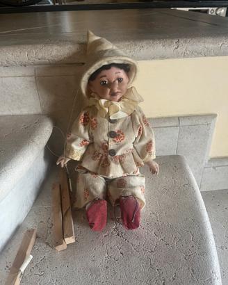 Pinocchio in ceramica vintage