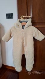Tuta invernale Petit Bateau taglia 6 mesi 67 cm