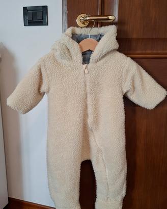 Tuta invernale Petit Bateau taglia 6 mesi 67 cm