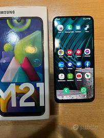Samsung galaxy m21 con schermo da sostituire