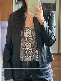 Giacca Armani Exchange in finta Pelle Taglia S