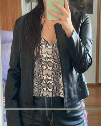 Giacca Armani Exchange in finta Pelle Taglia S