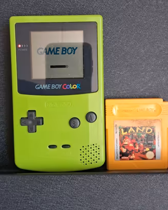 Nintendo GameBoy color lime➕️gioco originale. 