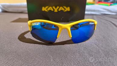 occhiali da ciclismo kayak gialli