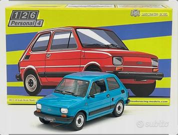 Fiat 126 Personal 4 Blu 1976 Laudoracing 1:18