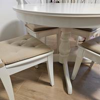  tavolo rotondo allungabile completo di 5 sed