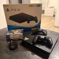 Play Station 4 (+ 2 Controller + 4 Giochi)