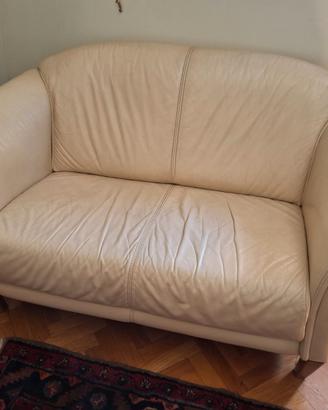 DIVANO 2 POSTI IN PELLE - DIVANI&DIVANI/NATUZZI