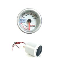 OROLOGIO VOLTMETRO SFONDO BIANCO ILLUMINATO