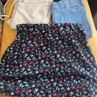 Set pantaloni e gonna a fiori