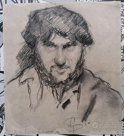 Stampa D'epoca 1936. Disegno Di Giovanni Segantini